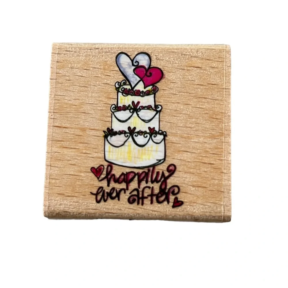 Lot of 7 Wedding rubber stamps. Most of the stamps are brand new.